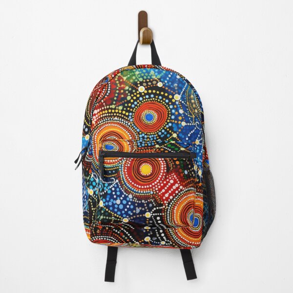 Item preview, Aboriginal Inspired Dot Art - Lava Circles On The Water designed and sold by GrinGalore.