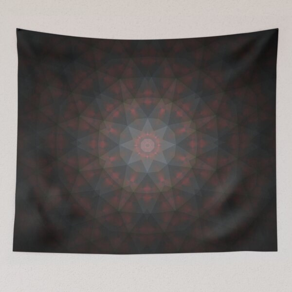 Item preview, Crimson Sacred Geometry Mouse Pad designed and sold by IntelliMindDesigns.