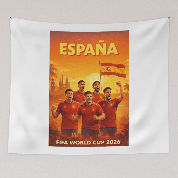 Item preview, Spain La Roja FIFA World Cup 2026 Barcelona Madrid Seleccion Support designed and sold by Aryabek.