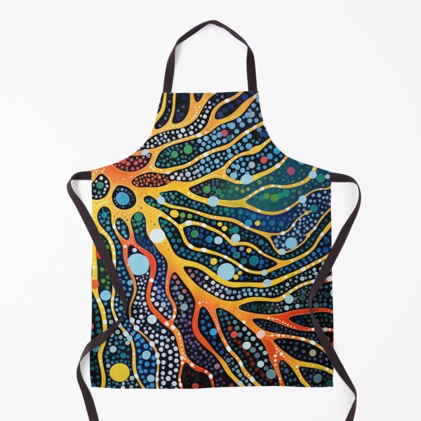 Item preview, Aboriginal Inspired Dot Art - Sunny Veins on the Water designed and sold by GrinGalore.