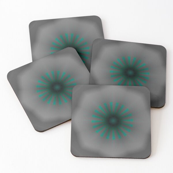 Item preview, Teal Radial Bloom Mouse Pad designed and sold by IntelliMindDesigns.