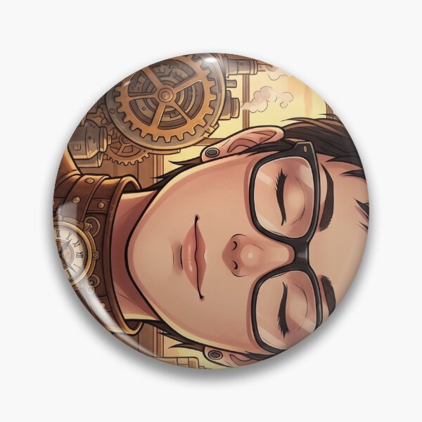 Item preview, Dreamy Steampunk Engineer Against a Neo-London Backdrop designed and sold by Vyxorea.