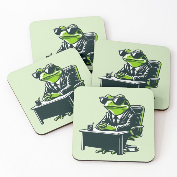 Item preview, Business Frog – Funny Cartoon Design designed and sold by Dogandesighn.