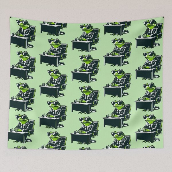 Item preview, Business Frog – Funny Cartoon Design designed and sold by Dogandesighn.