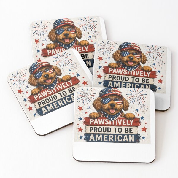 Item preview, Pawsitively Proud to Be American Dog Patriotic USA Funny Dog Design designed and sold by PoojaArtLab.