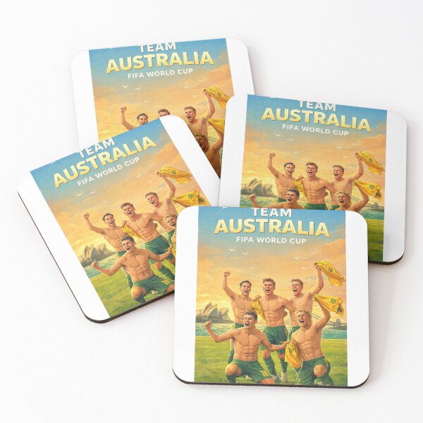 Item preview, Australia Socceroos FIFA World Cup 2026 Sydney Harbour Green Gold Support designed and sold by Aryabek.