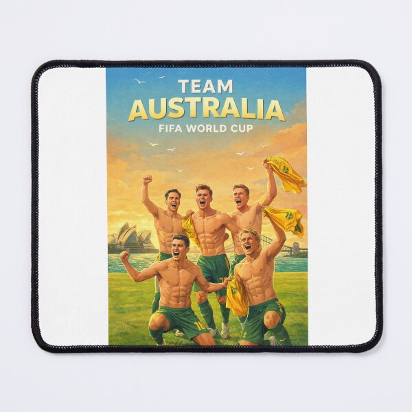 Item preview, Australia Socceroos FIFA World Cup 2026 Sydney Harbour Green Gold Support designed and sold by Aryabek.
