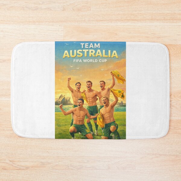 Item preview, Australia Socceroos FIFA World Cup 2026 Sydney Harbour Green Gold Support designed and sold by Aryabek.