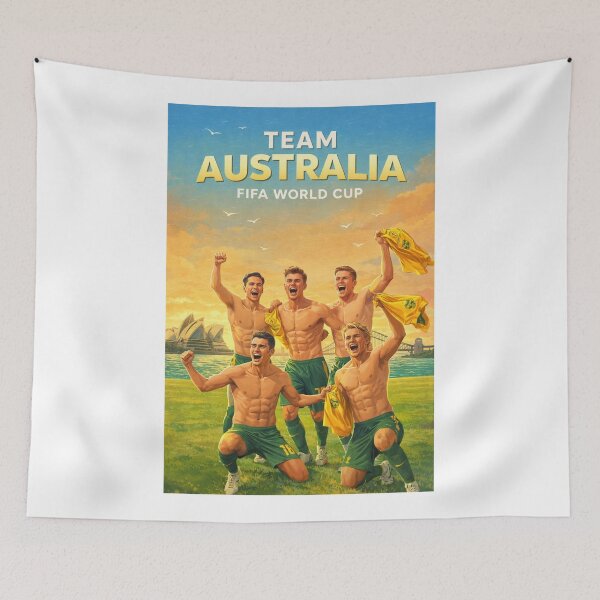 Item preview, Australia Socceroos FIFA World Cup 2026 Sydney Harbour Green Gold Support designed and sold by Aryabek.