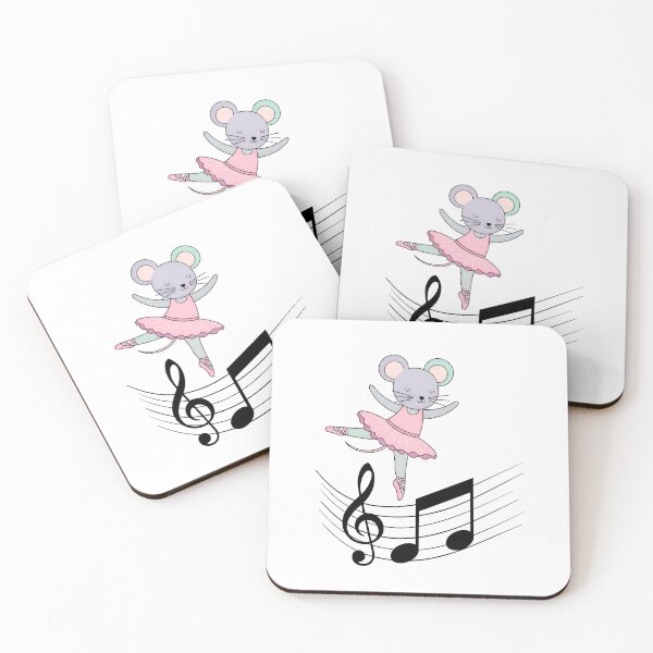 Item preview, Graceful Ballerina Mouse Music Art    designed and sold by AbanoubStore.