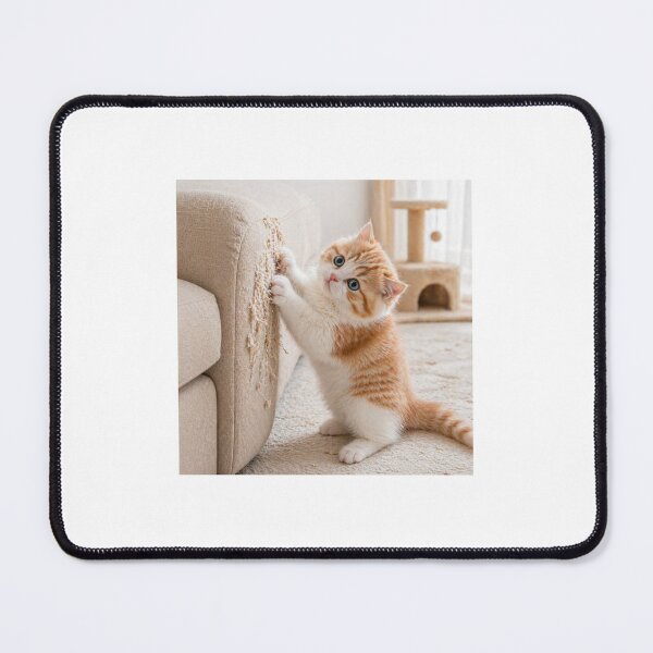 Item preview, Cute Chaos Kitten Scratching Sofa designed and sold by LovelyCatGalaxy.