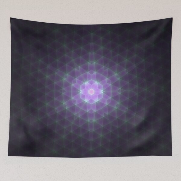 Item preview, Purple Sacred Geometry Desk Mat designed and sold by IntelliMindDesigns.