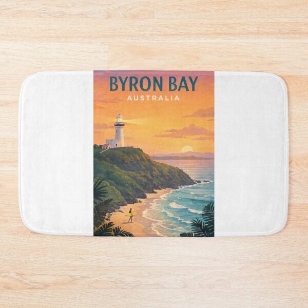 Item preview, Byron Bay Australia Cape Byron Lighthouse Coastal Surf Sunset designed and sold by Aryabek.