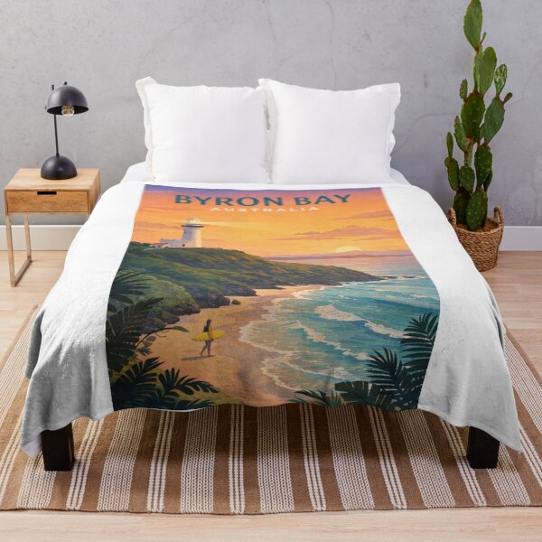 Item preview, Byron Bay Australia Cape Byron Lighthouse Coastal Surf Sunset designed and sold by Aryabek.