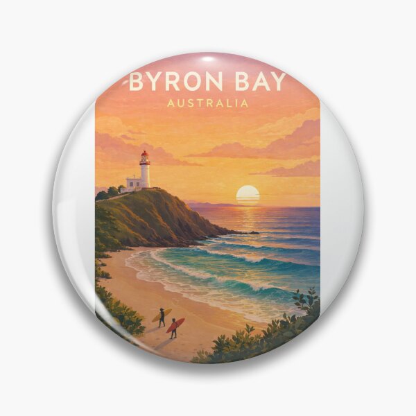 Item preview, Byron Bay Australia Cape Byron Lighthouse Wategos Beach Sunrise designed and sold by Aryabek.