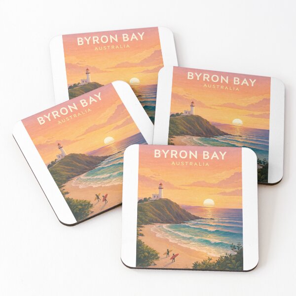 Item preview, Byron Bay Australia Cape Byron Lighthouse Wategos Beach Sunrise designed and sold by Aryabek.