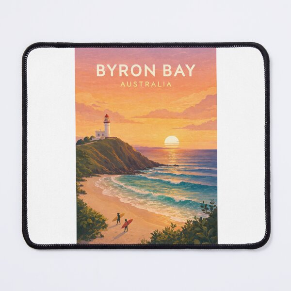 Item preview, Byron Bay Australia Cape Byron Lighthouse Wategos Beach Sunrise designed and sold by Aryabek.
