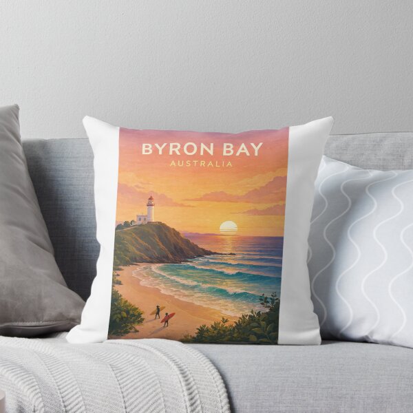 Item preview, Byron Bay Australia Cape Byron Lighthouse Wategos Beach Sunrise designed and sold by Aryabek.