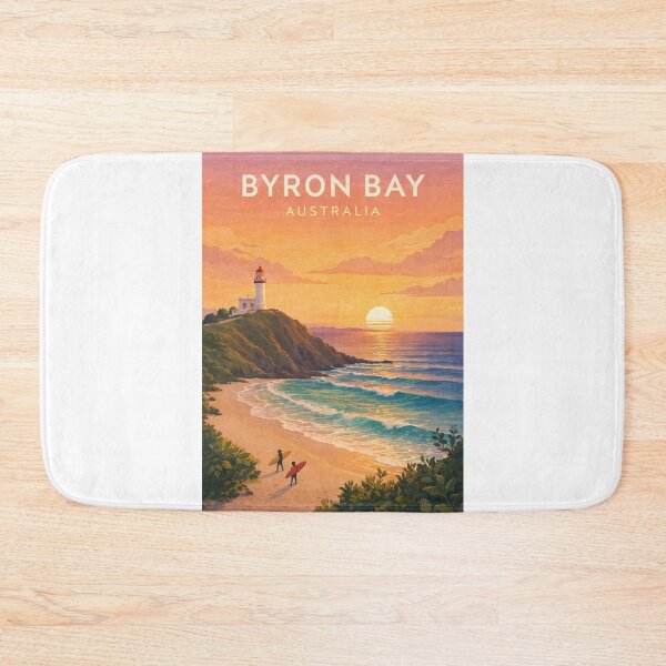 Item preview, Byron Bay Australia Cape Byron Lighthouse Wategos Beach Sunrise designed and sold by Aryabek.