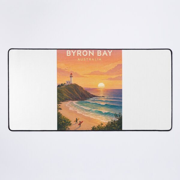 Item preview, Byron Bay Australia Cape Byron Lighthouse Wategos Beach Sunrise designed and sold by Aryabek.