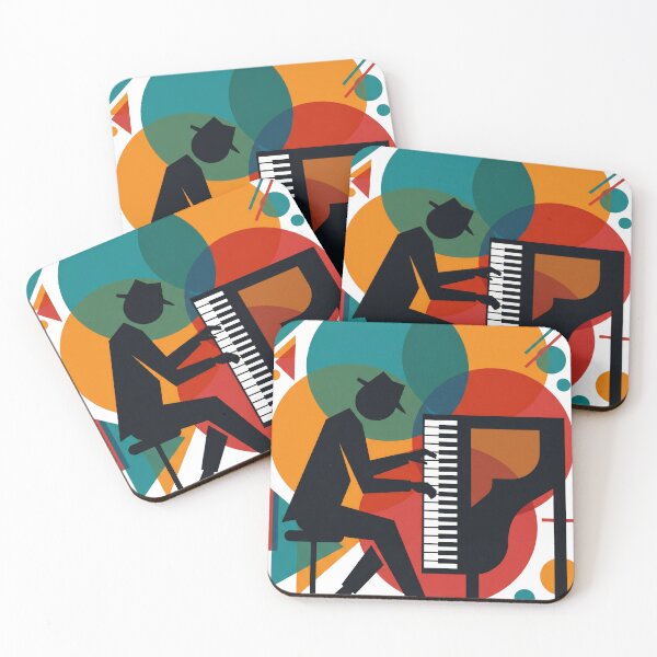Item preview, The Soul of Jazz Piano - Abstract Bauhaus Style designed and sold by seven things shop.