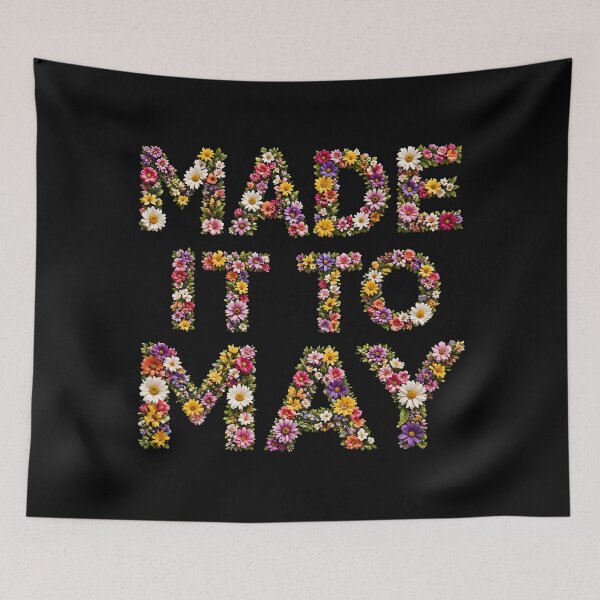 Item preview, Made It to May Floral Typography Spring Teacher Design designed and sold by PROPera-design.