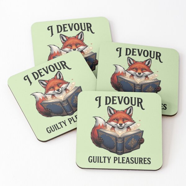 Item preview, Book Lover Fox – Guilty Pleasures Design designed and sold by Dogandesighn.