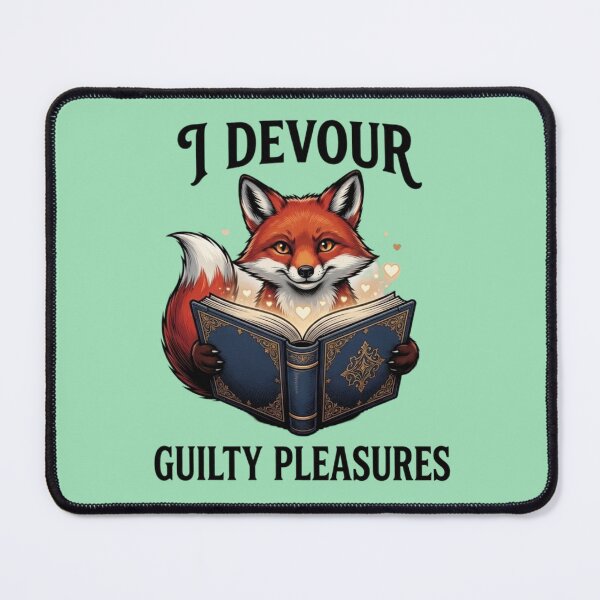 Item preview, Book Lover Fox – Guilty Pleasures Design designed and sold by Dogandesighn.