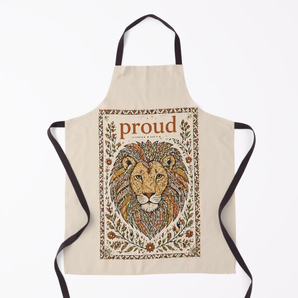 Item preview, Proud lion Ornamental Vintage Artwork designed and sold by indoMOKSHA.