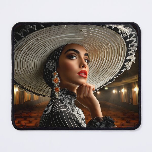 Item preview, Elegant Woman in Traditional Mexican Attire designed and sold by Artessie.