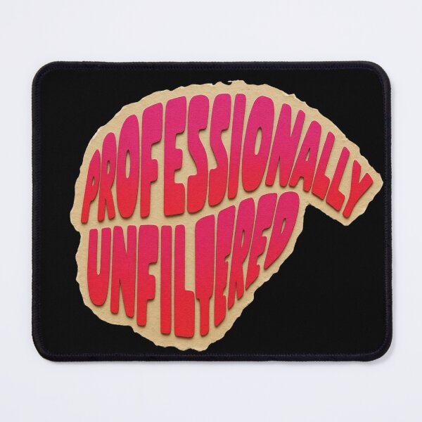 Item preview, Professionally Unfiltered Retro Paper Cutout Quote designed and sold by RDproject.