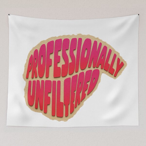 Item preview, Professionally Unfiltered Retro Paper Cutout Quote designed and sold by RDproject.