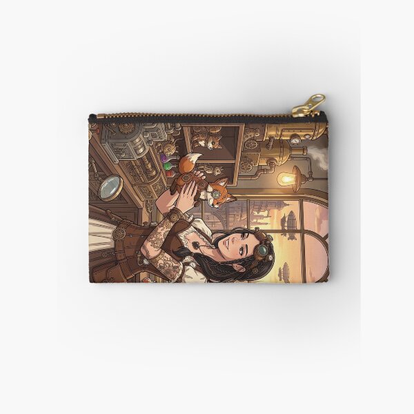 Item preview, Steampunk Inventor and Her Mechanical Fox designed and sold by Vyxorea.