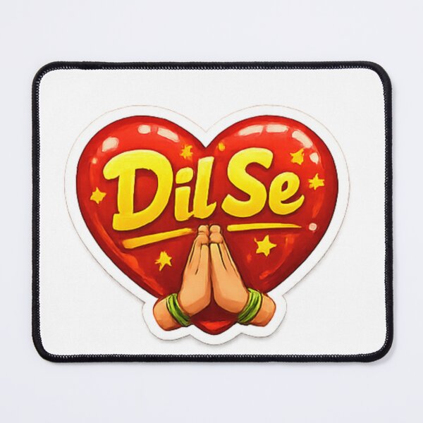 Item preview, Dil Se Sticker | Heart & Namaste Hands Design | Desi Love & Respect Vibes designed and sold by Jyotisima8929.