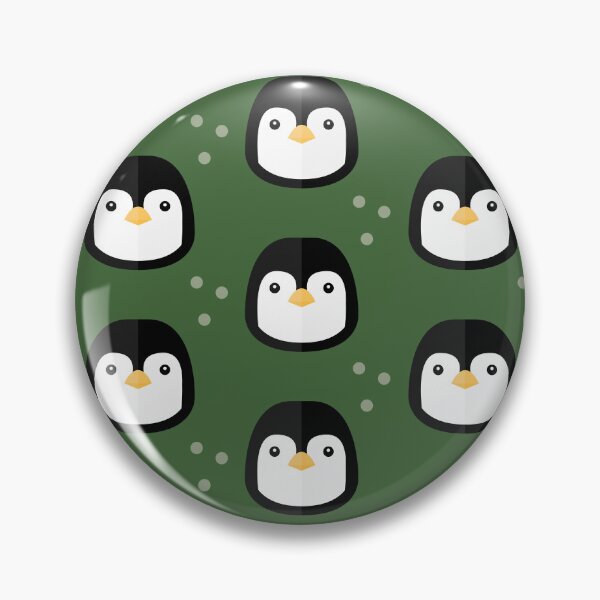 Item preview, Penguin heads on green designed and sold by reneesillus.