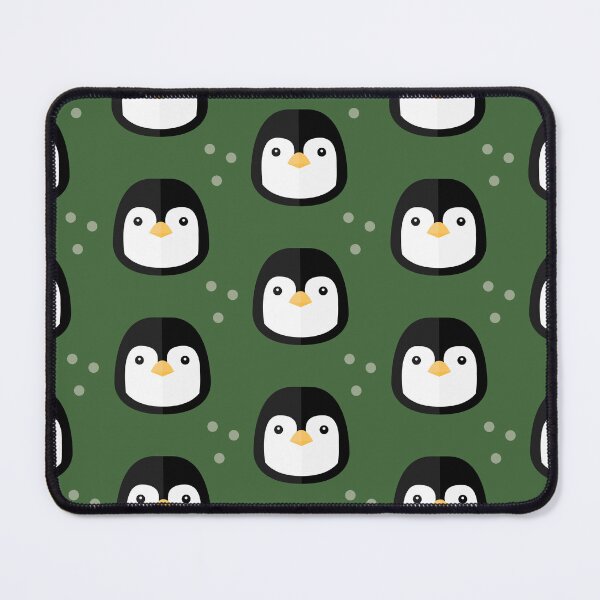 Item preview, Penguin heads on green designed and sold by reneesillus.