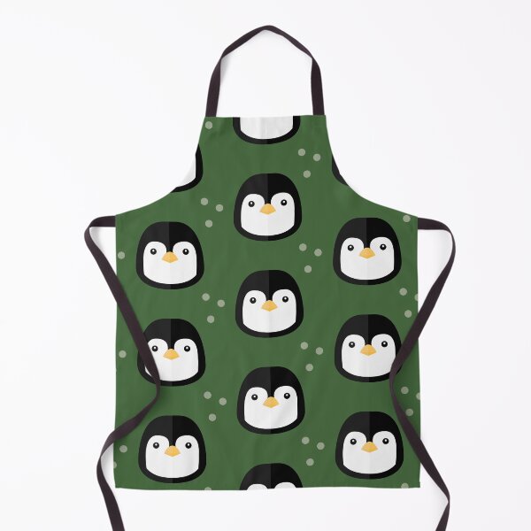 Item preview, Penguin heads on green designed and sold by reneesillus.