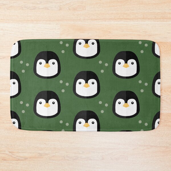 Item preview, Penguin heads on green designed and sold by reneesillus.