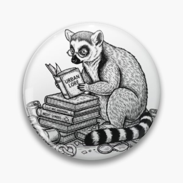 Item preview, Bookish Lemur – Forever Learning Design designed and sold by Dogandesighn.