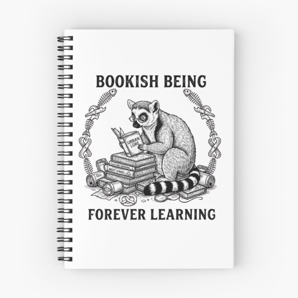 Item preview, Bookish Lemur – Forever Learning Design designed and sold by Dogandesighn.