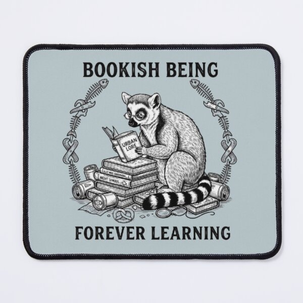 Item preview, Bookish Lemur – Forever Learning Design designed and sold by Dogandesighn.