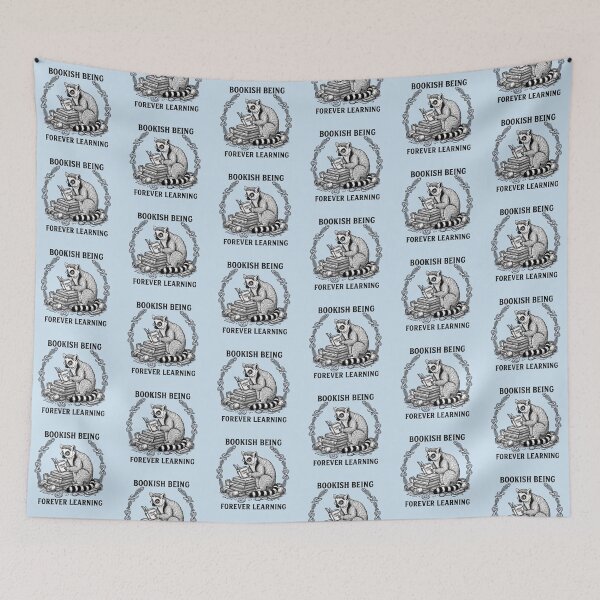 Item preview, Bookish Lemur – Forever Learning Design designed and sold by Dogandesighn.