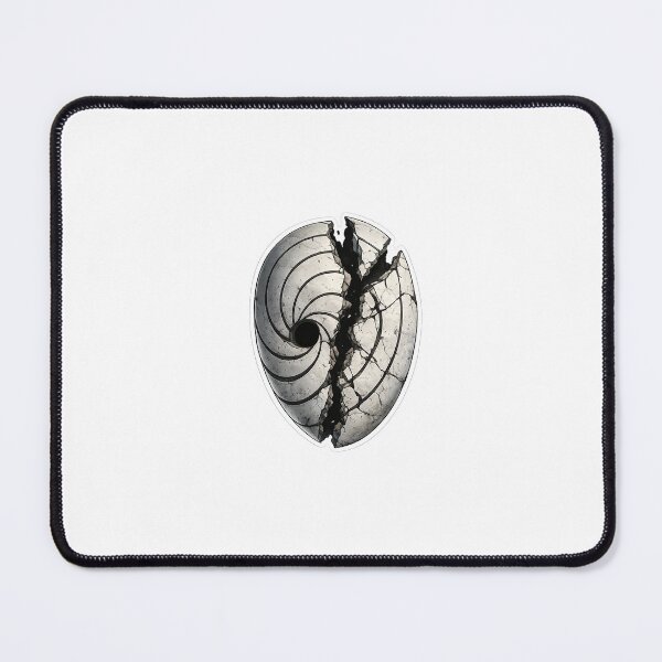 Item preview, Broken Spiral Mask – Dark Anime Aesthetic Sticker designed and sold by ZenOtaku Lab.