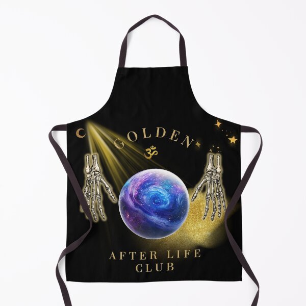 Item preview, Golden Afterlife Club – Mystic Alchemy Skeleton Hands & Cosmic Nebula designed and sold by MilaVibeStudio.