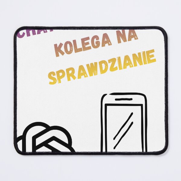 Item preview, Funny AI Chat Student Meme Polish Text Sprawdzian designed and sold by Ciuszkoland.