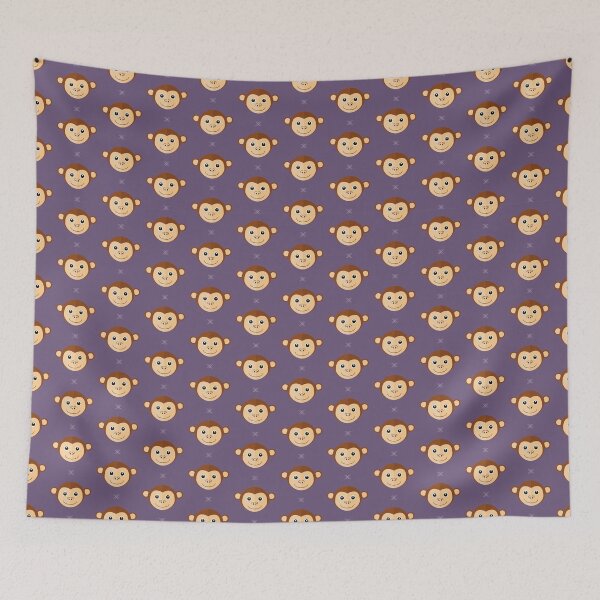 Item preview, Monkey heads on purple designed and sold by reneesillus.