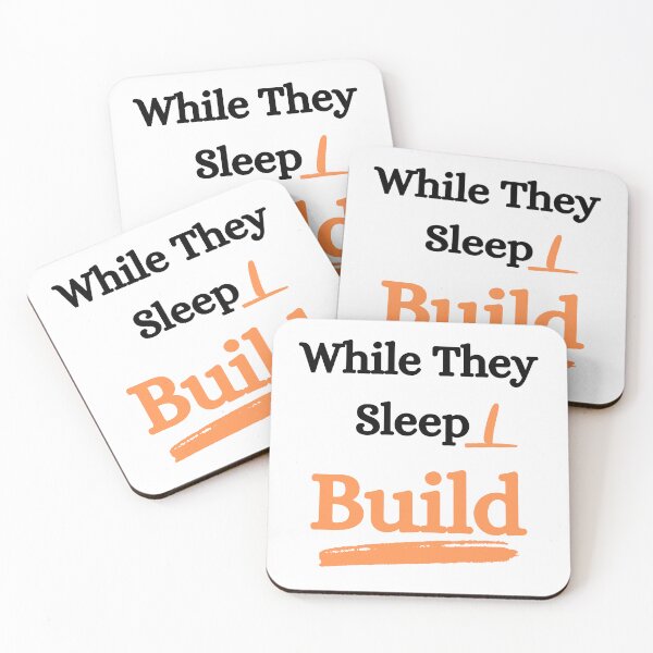 Item preview, While They Sleep I Build T-Shirt - Hustle Motivation Quote, Entrepreneur Mindset, Side Hustle Apparel designed and sold by Built After 5.