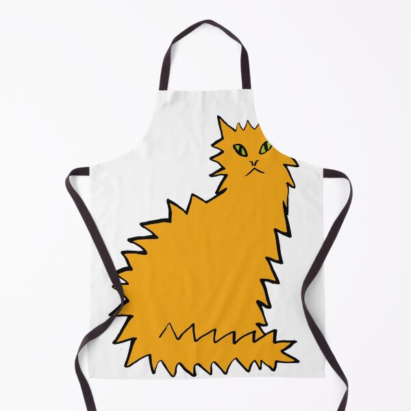 Item preview, Prickly Cat – Minimal Spiky Orange Cat designed and sold by Lunar Fern.