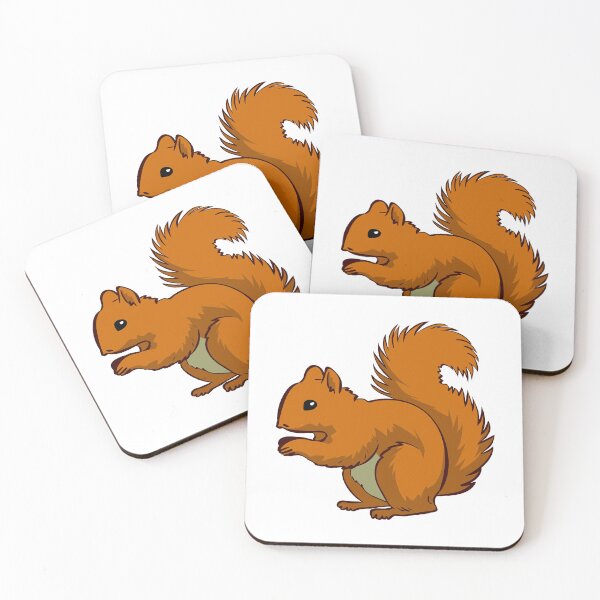 Item preview, Cute Fluffy Red Squirrel Cartoon Mascot Illustration designed and sold by Ciuszkoland.