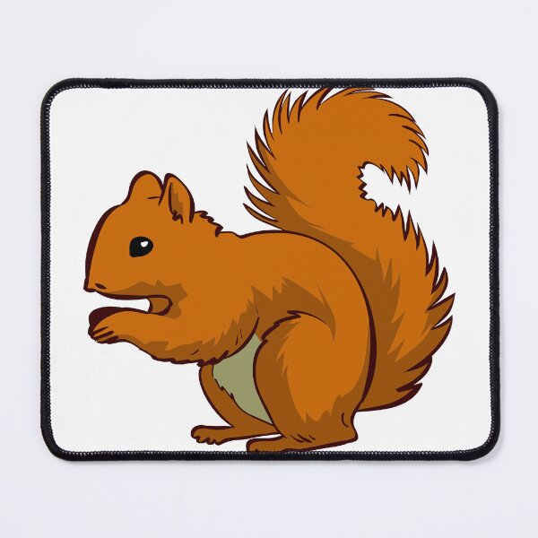 Item preview, Cute Fluffy Red Squirrel Cartoon Mascot Illustration designed and sold by Ciuszkoland.